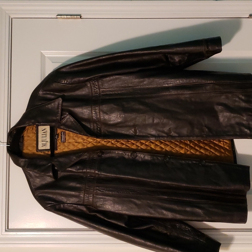 Mens leather coat